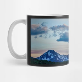 Snowmass Village mountain peak at sunset Mug